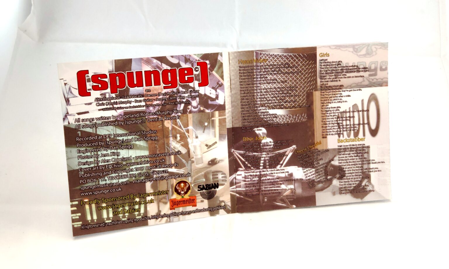 Self Titled Album CD – (Album) – [spunge]