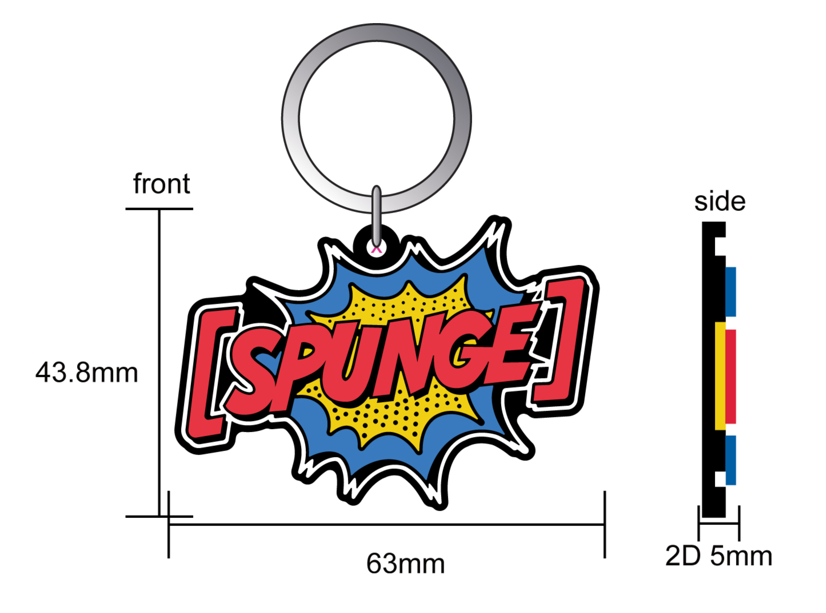 Kapow Keyring V5